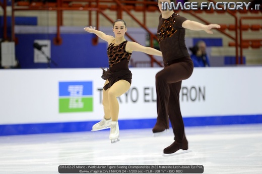 2013-02-27 Milano - World Junior Figure Skating Championships 2432 Marcelina Lech-Jakub Tyc POL